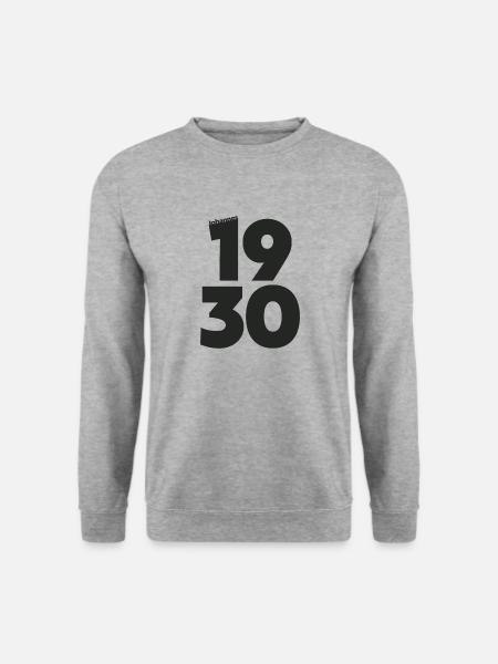 johannes 19.30 (black) - Unisex Pullover - Weißgrau meliert