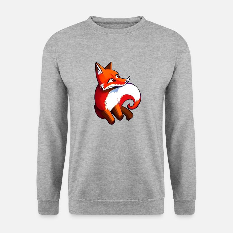 Bottomless cheerful Fox - Unisex Sweatshirt - salt & pepper