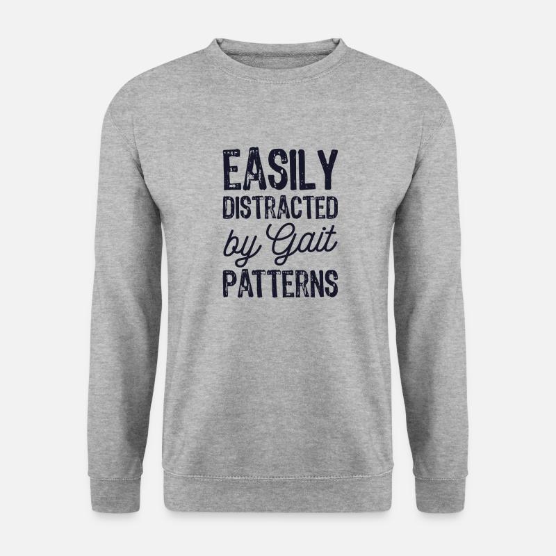 Easily Distracted By Gait Patterns - Unisex Sweatshirt - salt & pepper