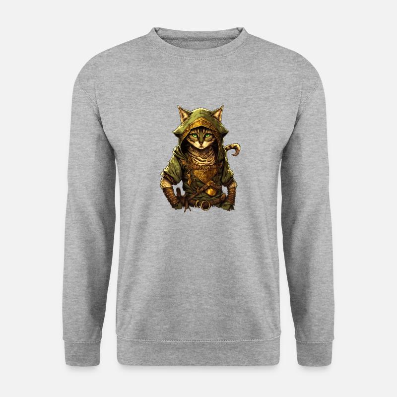 Link-Chat - Unisex Pullover - Weißgrau meliert