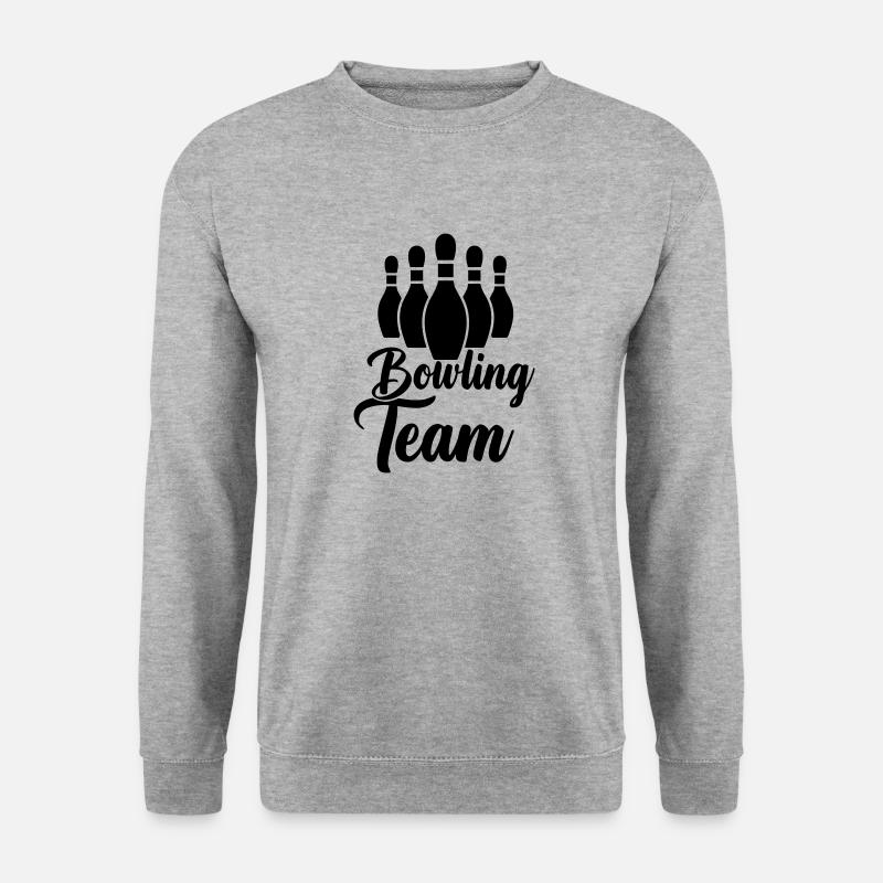 Bowling Team - Unisex Pullover - Weißgrau meliert