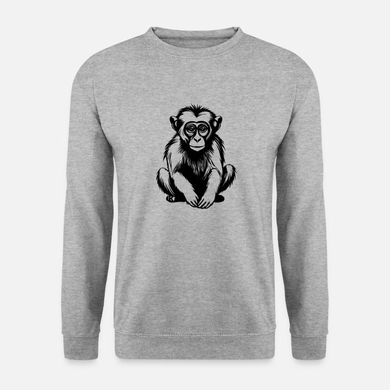 Monkey Monkey Monkey Face Jungle - Unisex Sweatshirt - salt & pepper