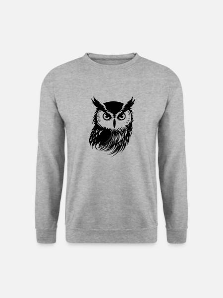 Owl Owl Bird Birds - Unisex Sweatshirt - salt & pepper