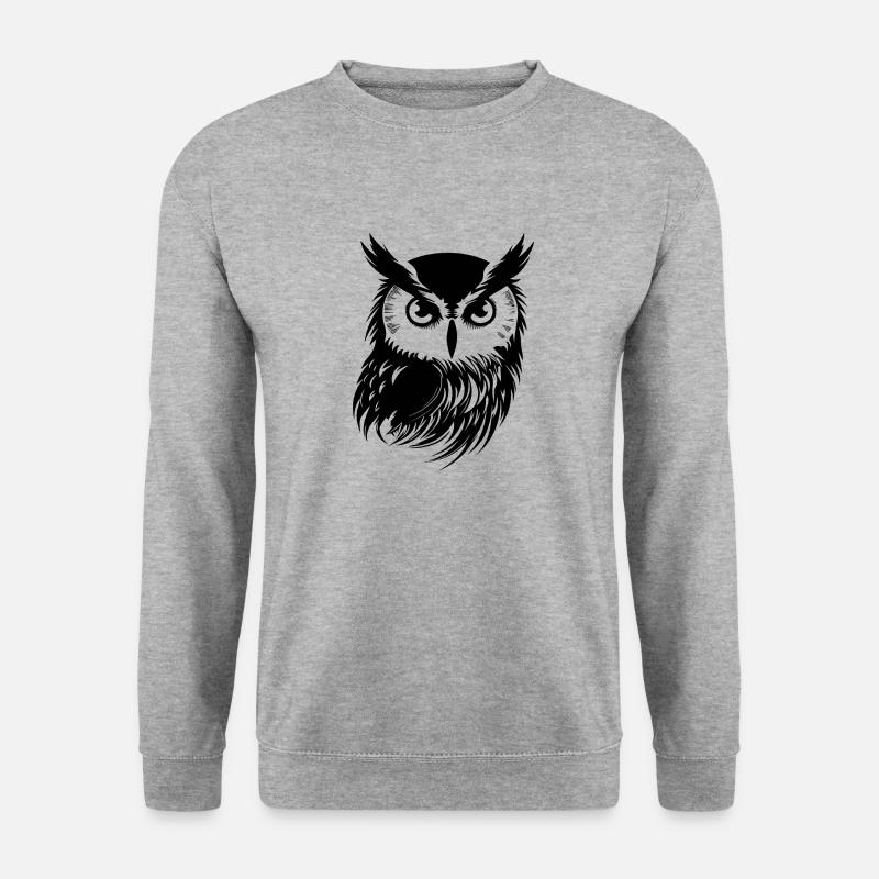 Owl Owl Bird Birds - Unisex Sweatshirt - salt & pepper