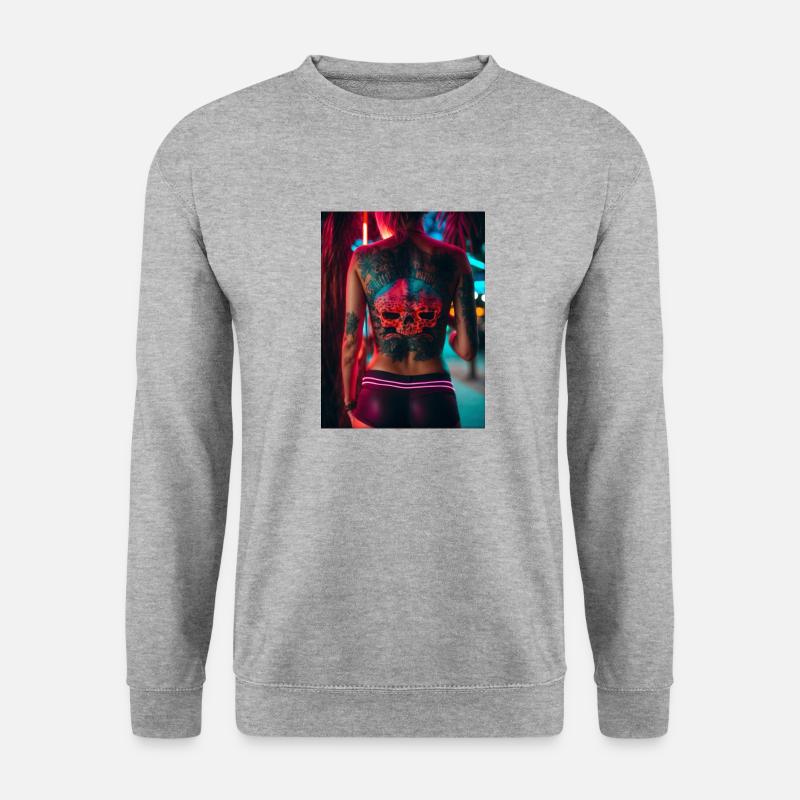 Summer Nights - Unisex Pullover - Weißgrau meliert