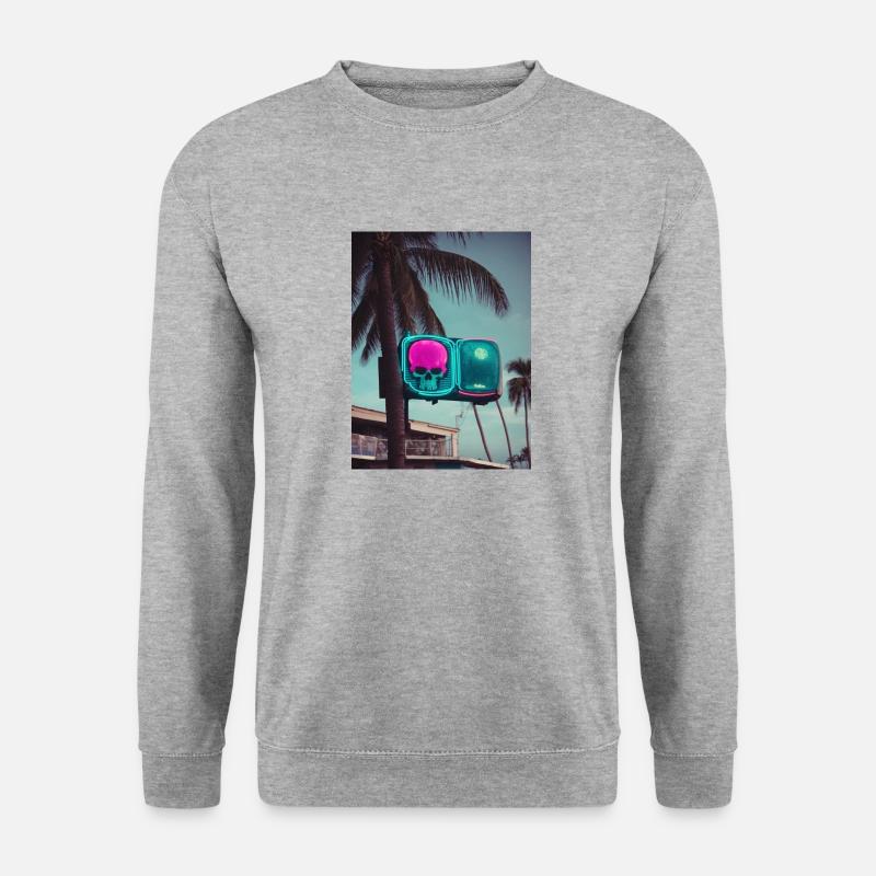 Cali - Unisex Pullover - Weißgrau meliert