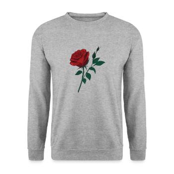 Murmure de la Rose - Sweat-shirt Unisexe - gris chiné - Devant - Alina (178cm) & Michal (187cm)