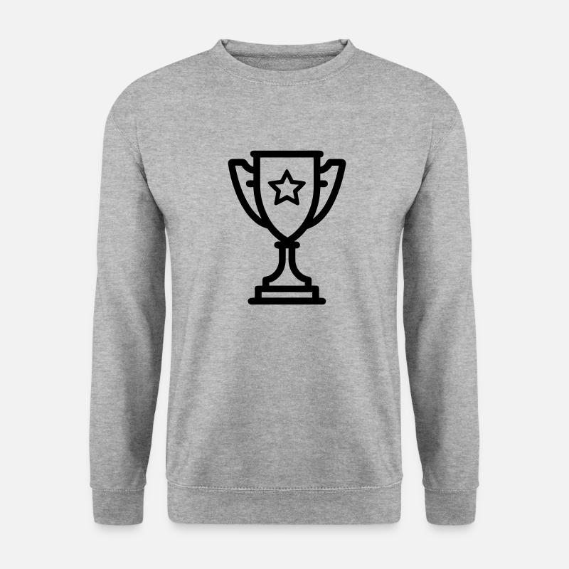 Trophäe - Unisex Pullover - Weißgrau meliert