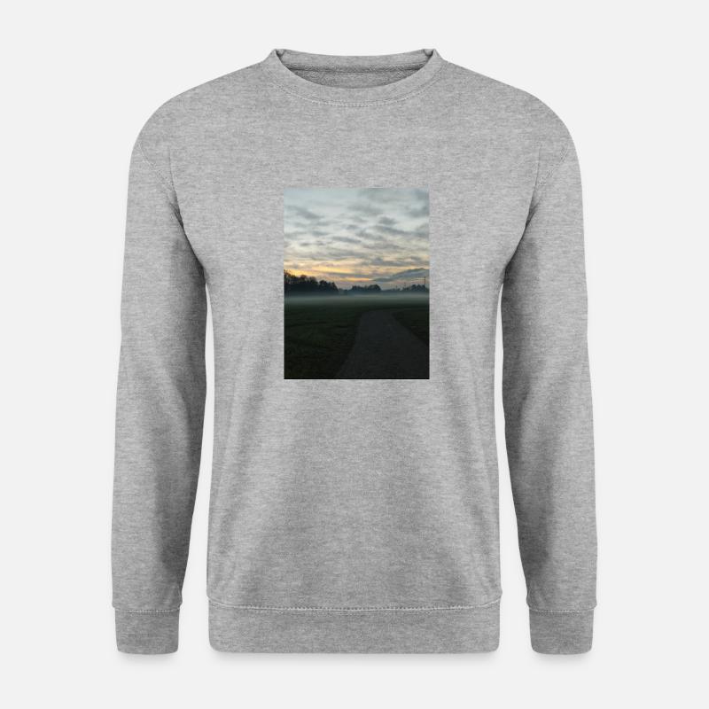 Abendstimmung - Unisex Pullover - Weißgrau meliert