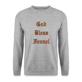 Que Dieu bénisse le fenouil - Sweat-shirt Unisexe - gris chiné - Devant - Alina (178cm) & Michal (187cm)
