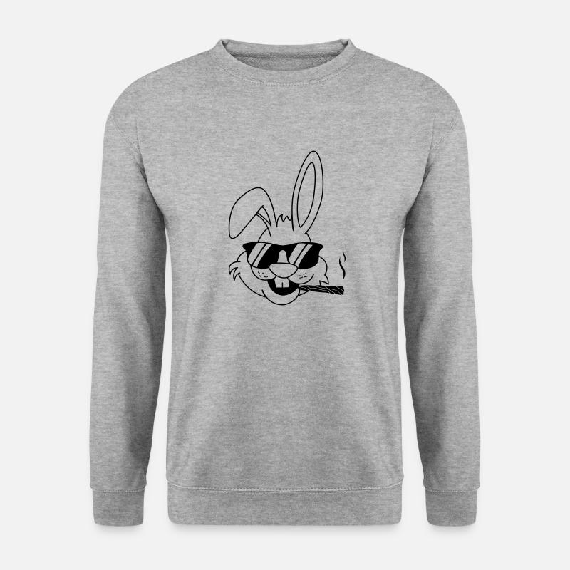 hase joint - Unisex Pullover - Weißgrau meliert