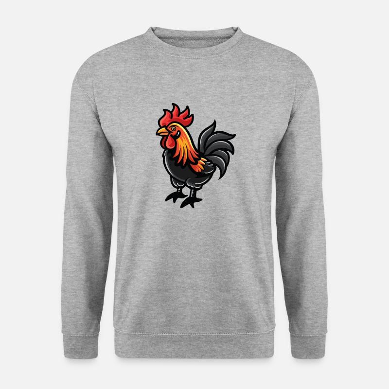 hahn - Unisex Pullover - Weißgrau meliert
