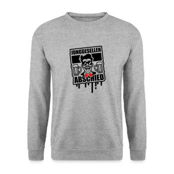 Enterrement de vie de garçon enterrement de vie de garçon - Sweat-shirt Unisexe - gris chiné - Devant - Alina (178cm) & Michal (187cm)