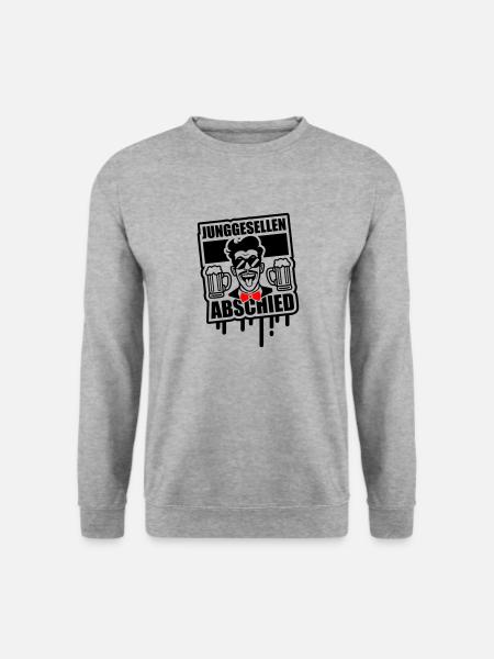 Junggesellenabschied Jga Bräutigam - Unisex Pullover - Weißgrau meliert