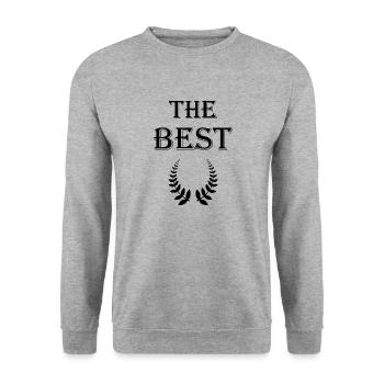 the best black - Unisex Sweatshirt - salt & pepper - Front - Alina (178cm) & Michal (187cm)