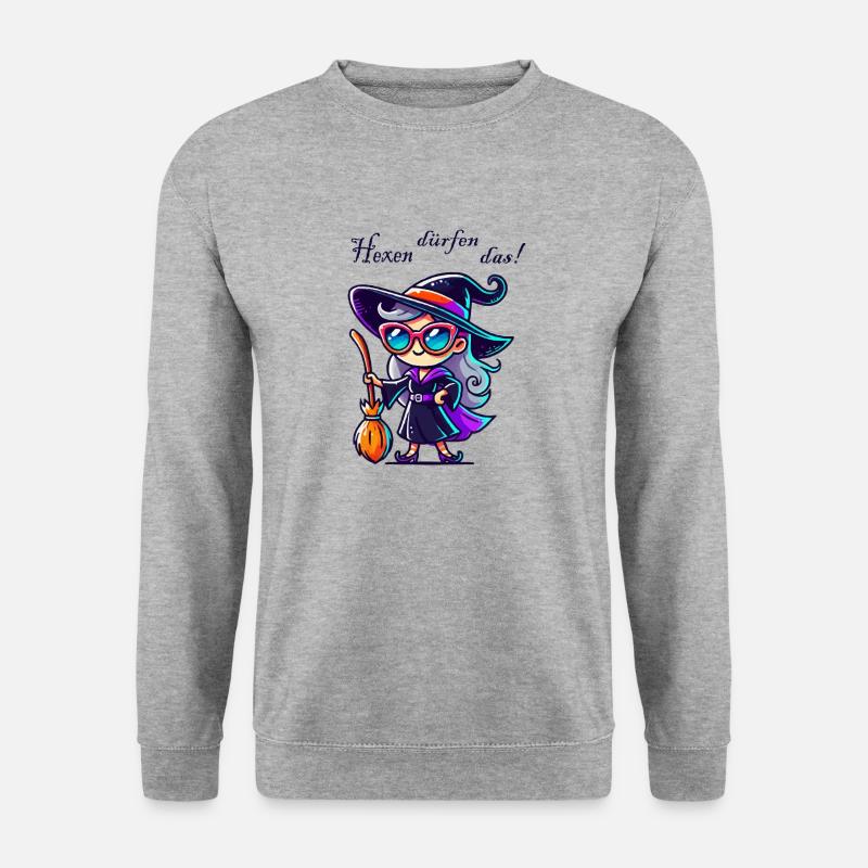 Witch Sunglasses Comic - Unisex Sweatshirt - salt & pepper