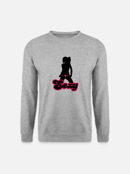 Sexy - Unisex Pullover - Weißgrau meliert