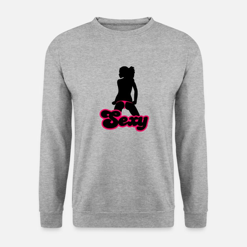 Sexy - Unisex Pullover - Weißgrau meliert