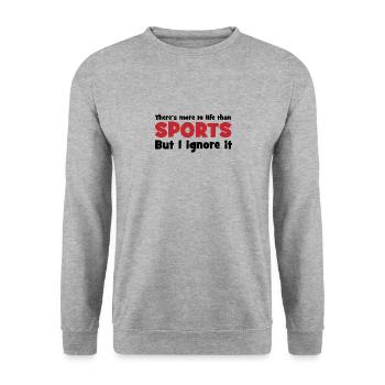 Sport - Sweat-shirt Unisexe - gris chiné - Devant - Alina (178cm) & Michal (187cm)