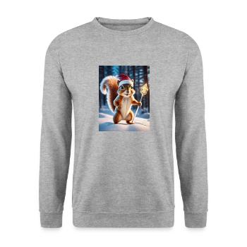 Guardian of the Forest - Unisex Sweatshirt - salt & pepper - Front - Alina (178cm) & Michal (187cm)