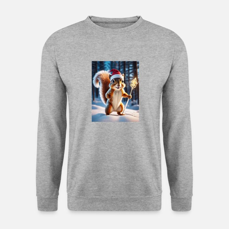 Hüter des Waldes - Unisex Pullover - Weißgrau meliert