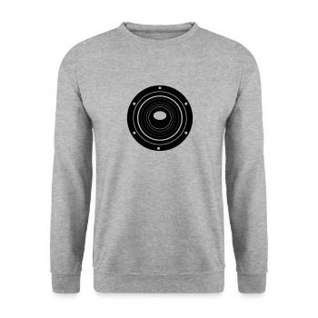 Basse techno - Sweat-shirt Unisexe - gris chiné - Devant - Alina (178cm) & Michal (187cm)