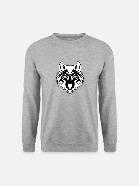 Wolf Head - Unisex Sweatshirt - salt & pepper