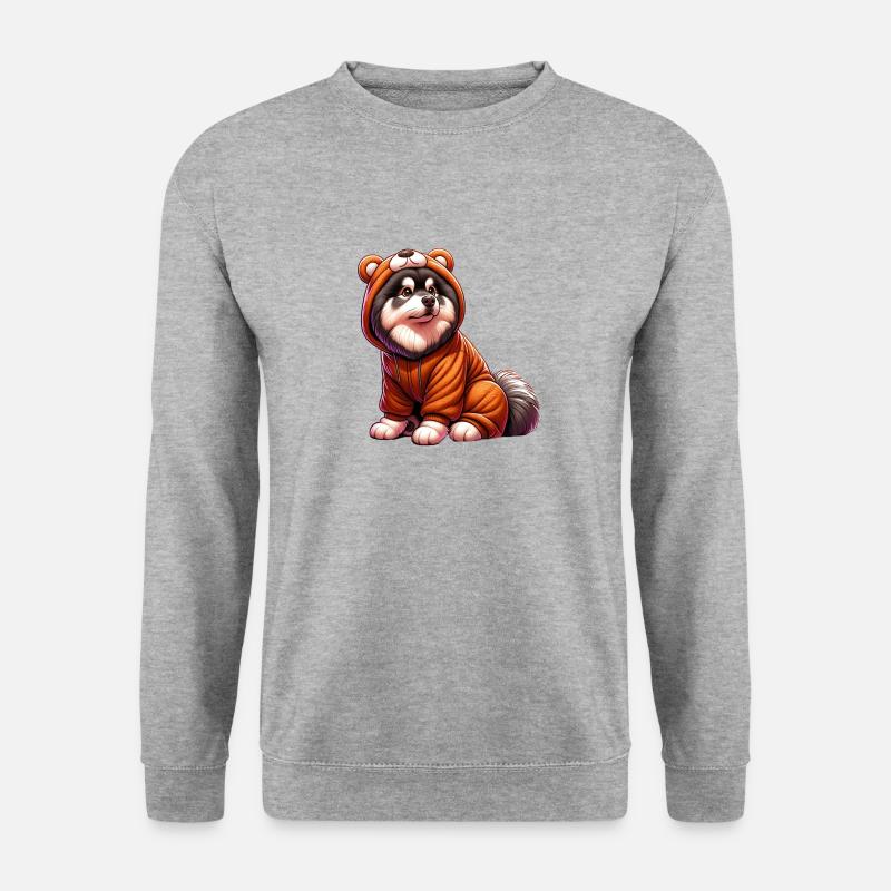 Finnischer Lapphund - Unisex Pullover - Weißgrau meliert