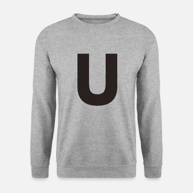 U - Sweat-shirt Unisexe - gris chiné
