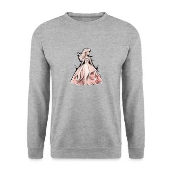 princess - Unisex Sweatshirt - salt & pepper - Front - Alina (178cm) & Michal (187cm)