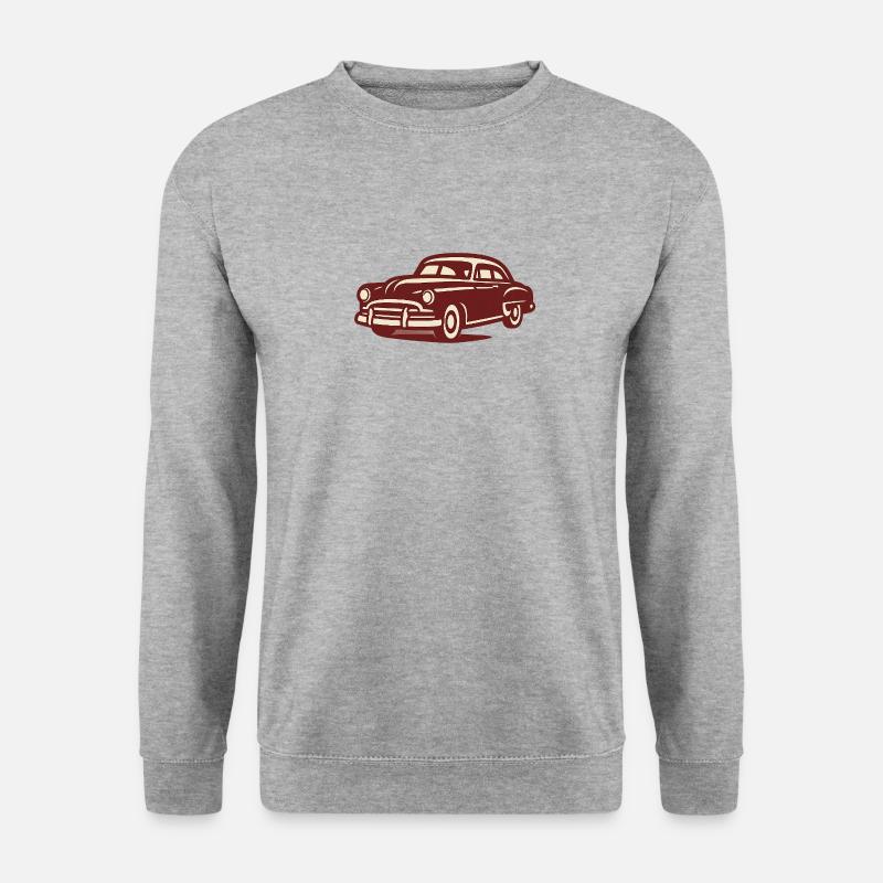 Oldtimer - Unisex Pullover - Weißgrau meliert