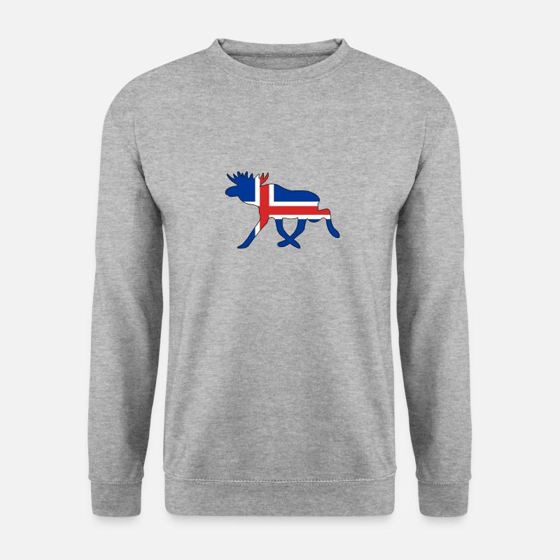 ELCH - Drapeau de l'Islande - Sweat-shirt Unisexe - gris chiné