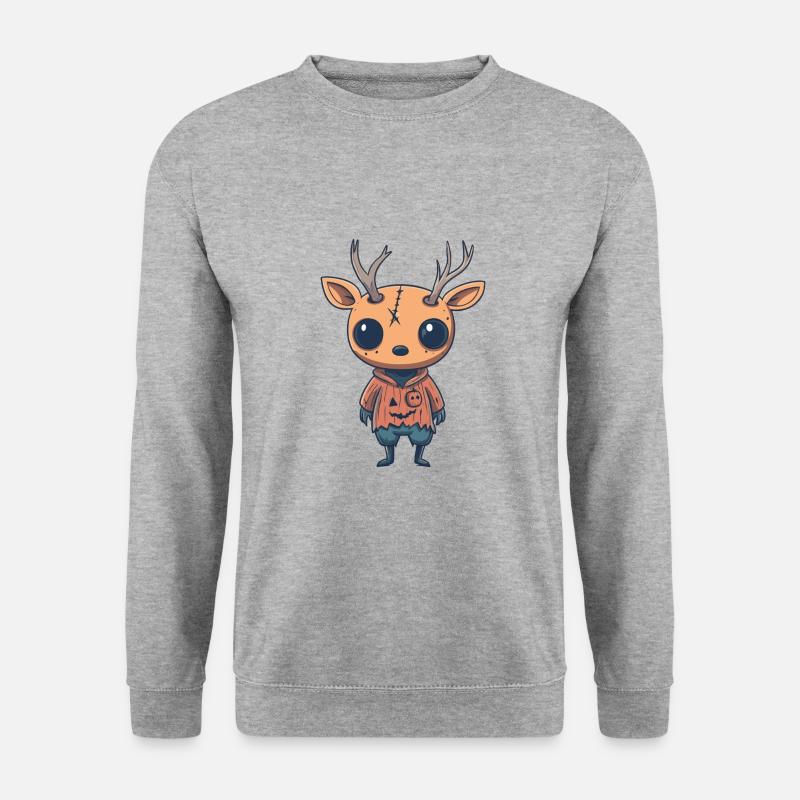 Deer Halloween Comic Funny - Unisex Sweatshirt - salt & pepper