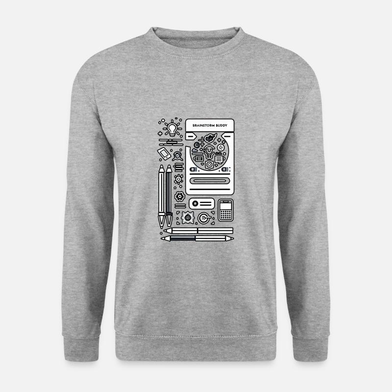 Brainstorm Buddy 8 - Unisex Sweatshirt - salt & pepper