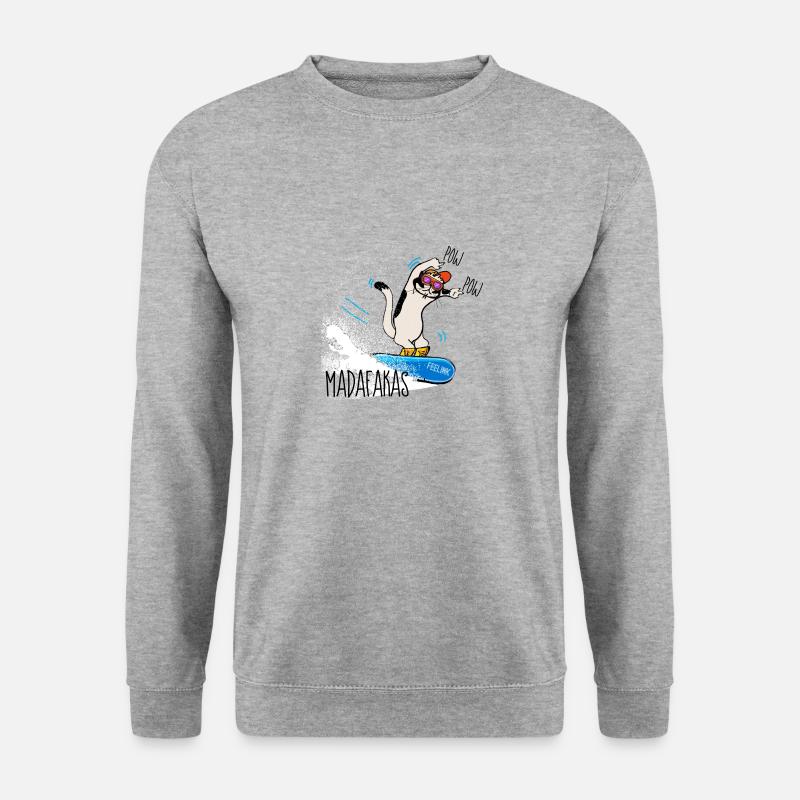 Snowboarder Snowboard Snow cat - Unisex Sweatshirt - salt & pepper