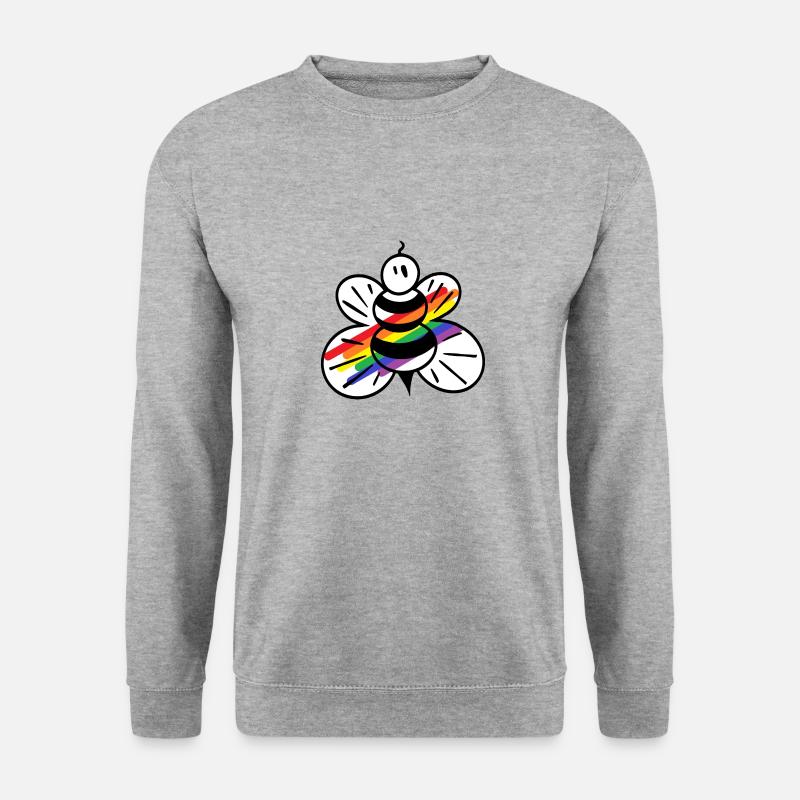 Rainbow FlyBee - Unisex Sweatshirt - salt & pepper