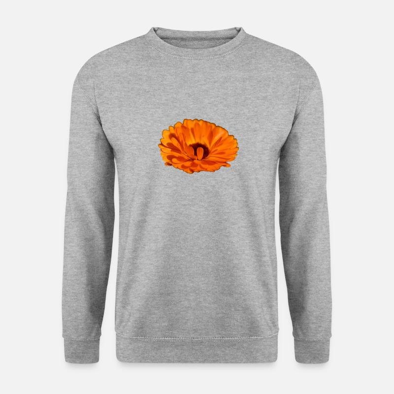 Ringelblume - Unisex Pullover - Weißgrau meliert