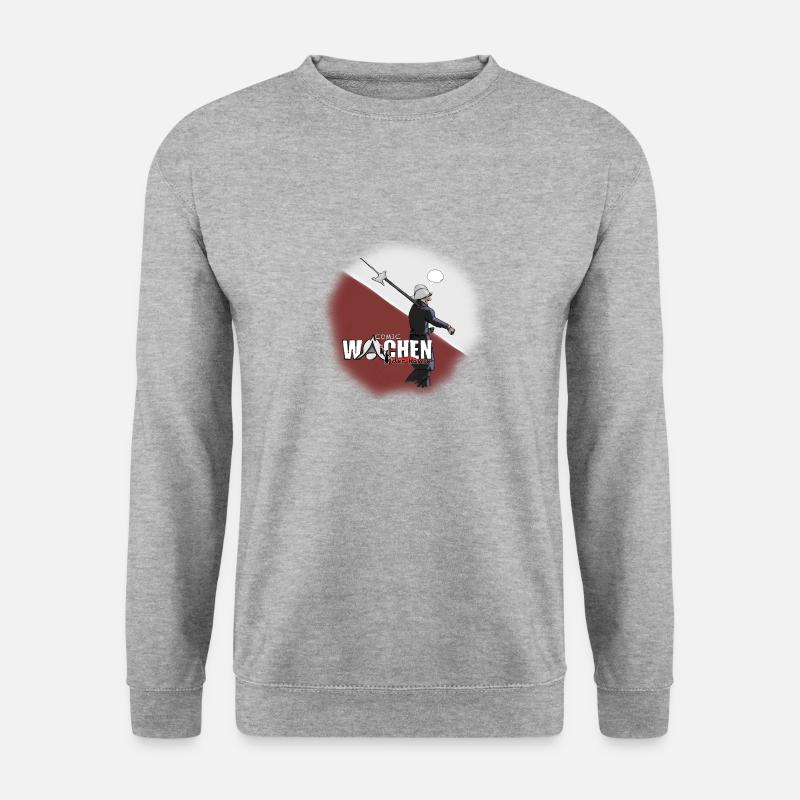 Stadtwächter - Unisex Pullover - Weißgrau meliert