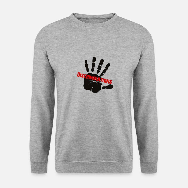 stop discriminations - Unisex Sweatshirt - salt & pepper