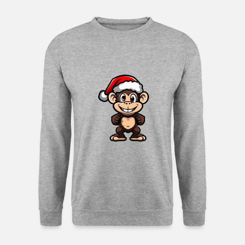 Monkey Christmas - Unisex Sweatshirt - salt & pepper