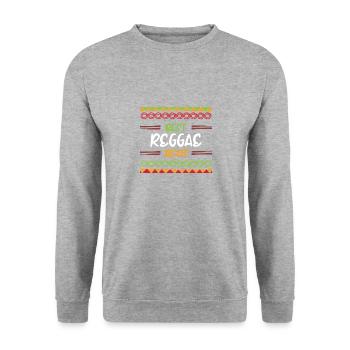 Meilleurs rythmes Reggae - Sweat-shirt Unisexe - gris chiné - Devant - Alina (178cm) & Michal (187cm)