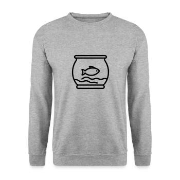 aquariumfish aquarium fish pet animal - Unisex Pullover - Weißgrau meliert - Vorne - Alina (178cm) & Michal (187cm)