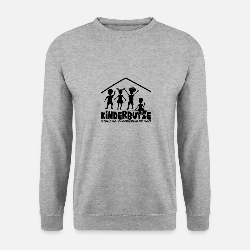 Kinderbutze - Unisex Pullover - Weißgrau meliert
