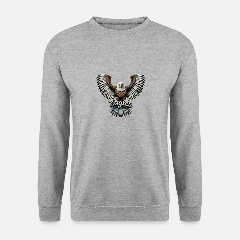 Eagles - Unisex Pullover - Weißgrau meliert