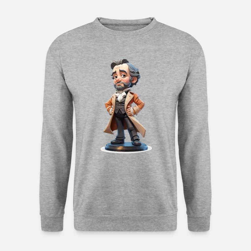 Historisches Erbe - Unisex Pullover - Weißgrau meliert