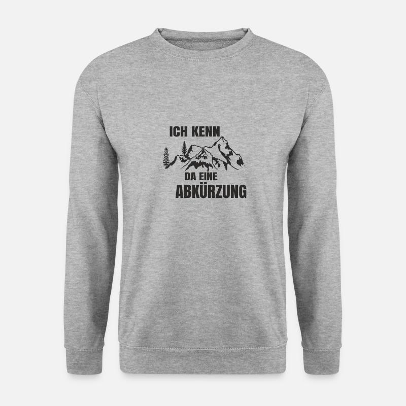Ich kenn da eine Abkürzung - Unisex Pullover - Weißgrau meliert