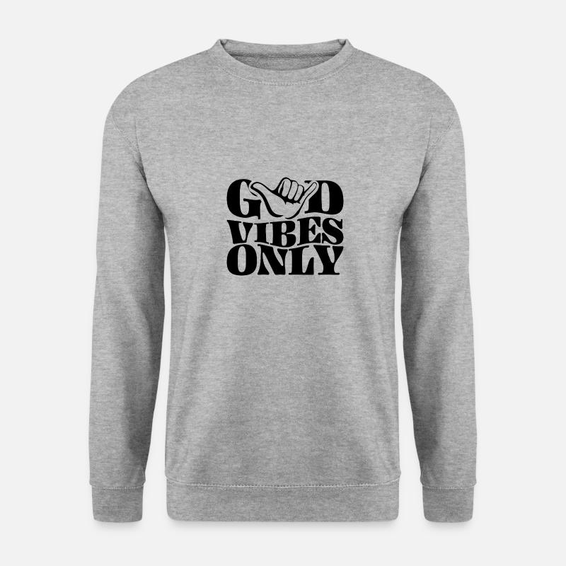 Positive Energie - Unisex Pullover - Weißgrau meliert