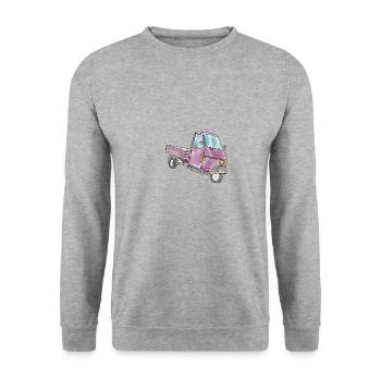 Ape - Unisex Sweatshirt - salt & pepper - Front - Alina (178cm) & Michal (187cm)