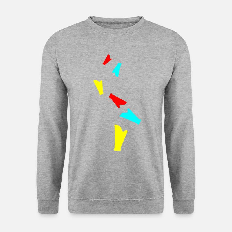 Harfe symbol - Unisex Pullover - Weißgrau meliert