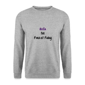 Forest Fairy - Unisex Pullover - Weißgrau meliert - Vorne - Alina (178cm) & Michal (187cm)